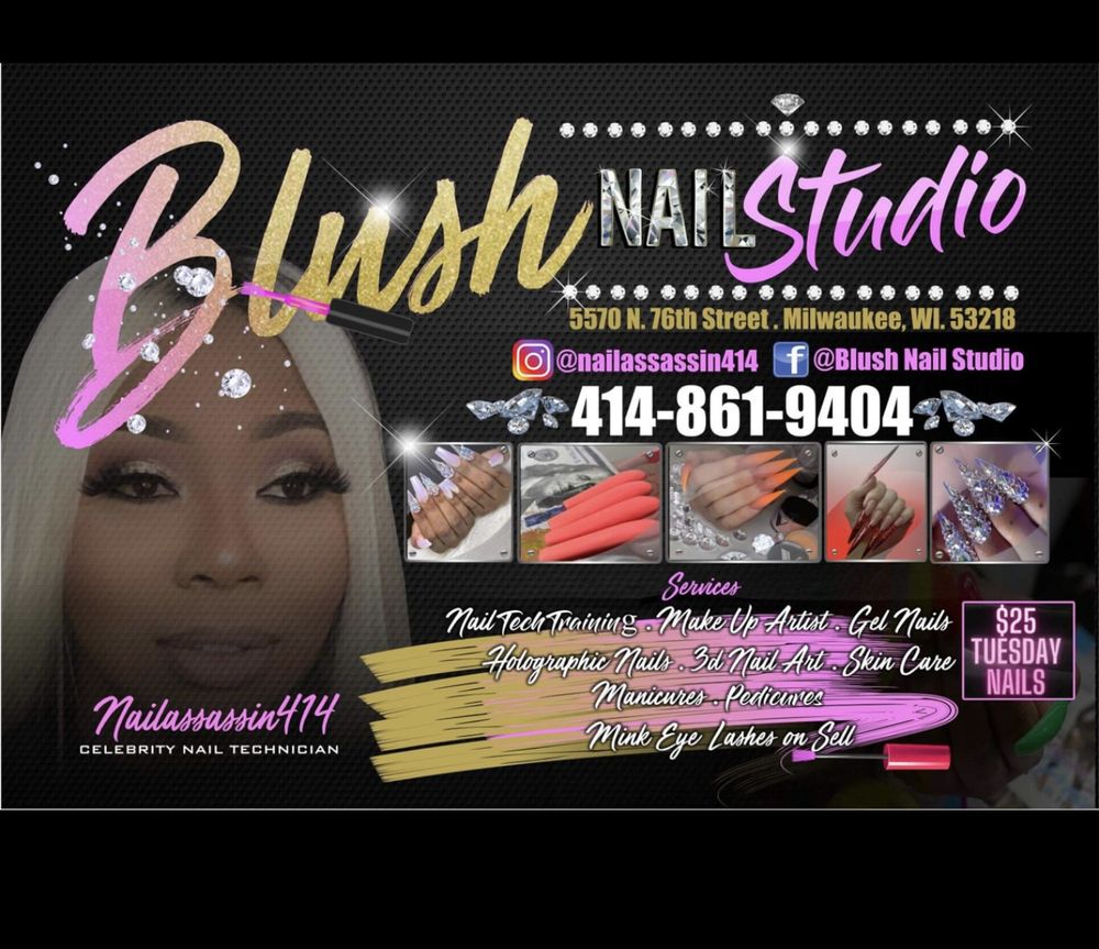 Blush Nail Studio branded beauty scene